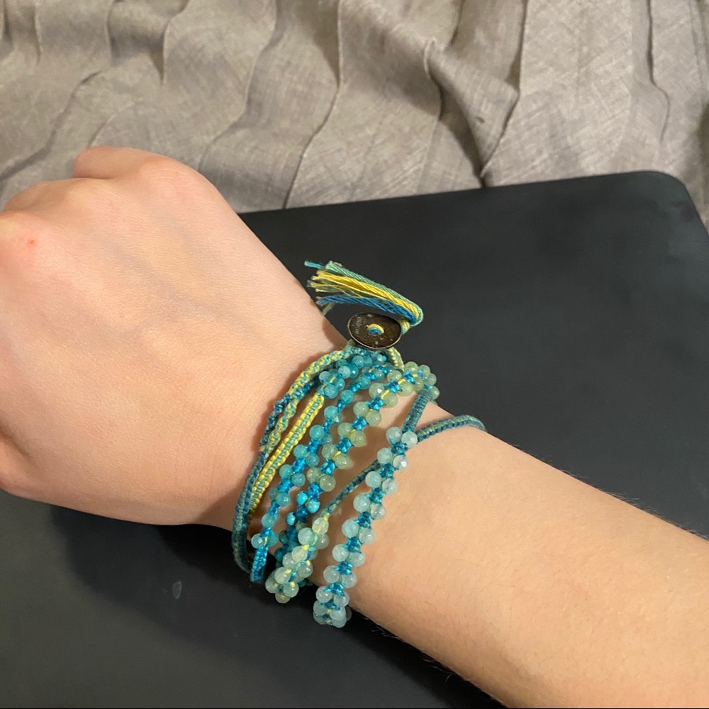 Chan Luu Aqua Wrap Bracelet/Necklace